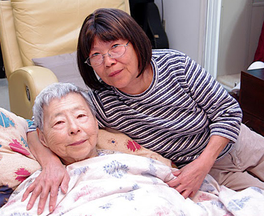 elderly-woman w caregiver
