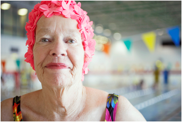 grandma swimming