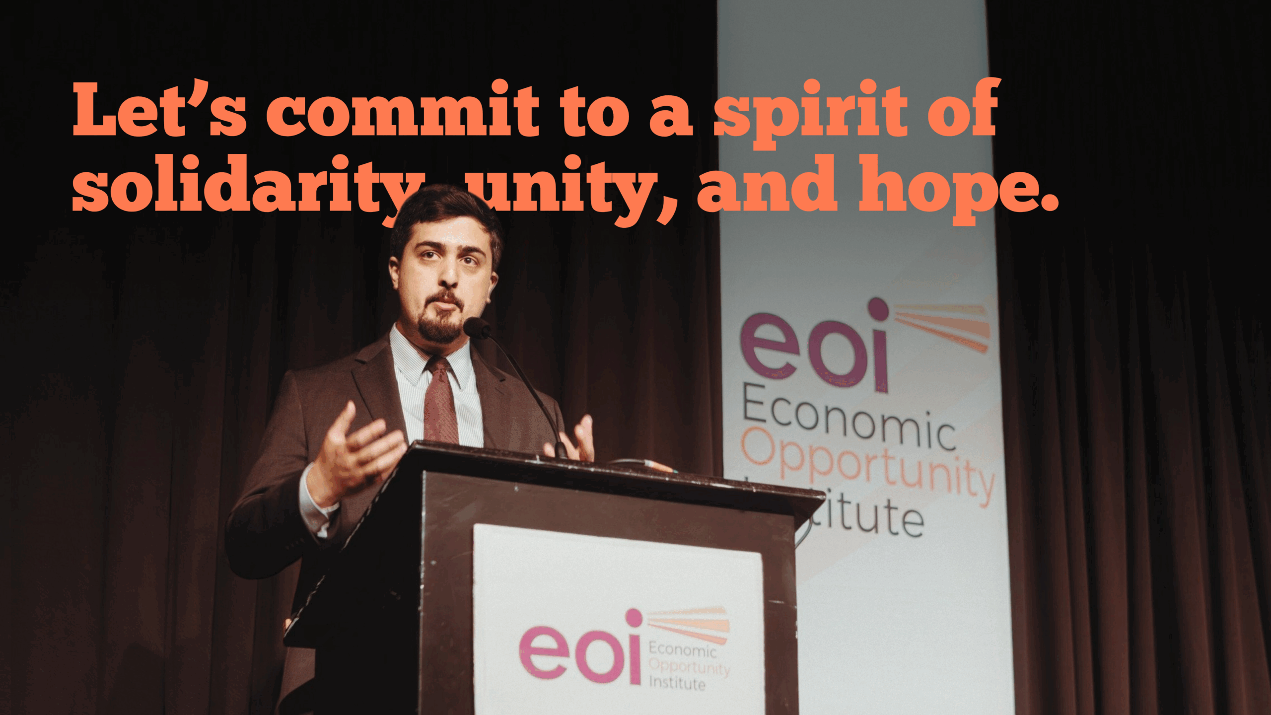 Let's commit to a spirit of solidarity, unity, and hope.