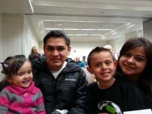 Evelin and her family, ready to testify for Paid Family and Medical Leave in Olympia, WA!