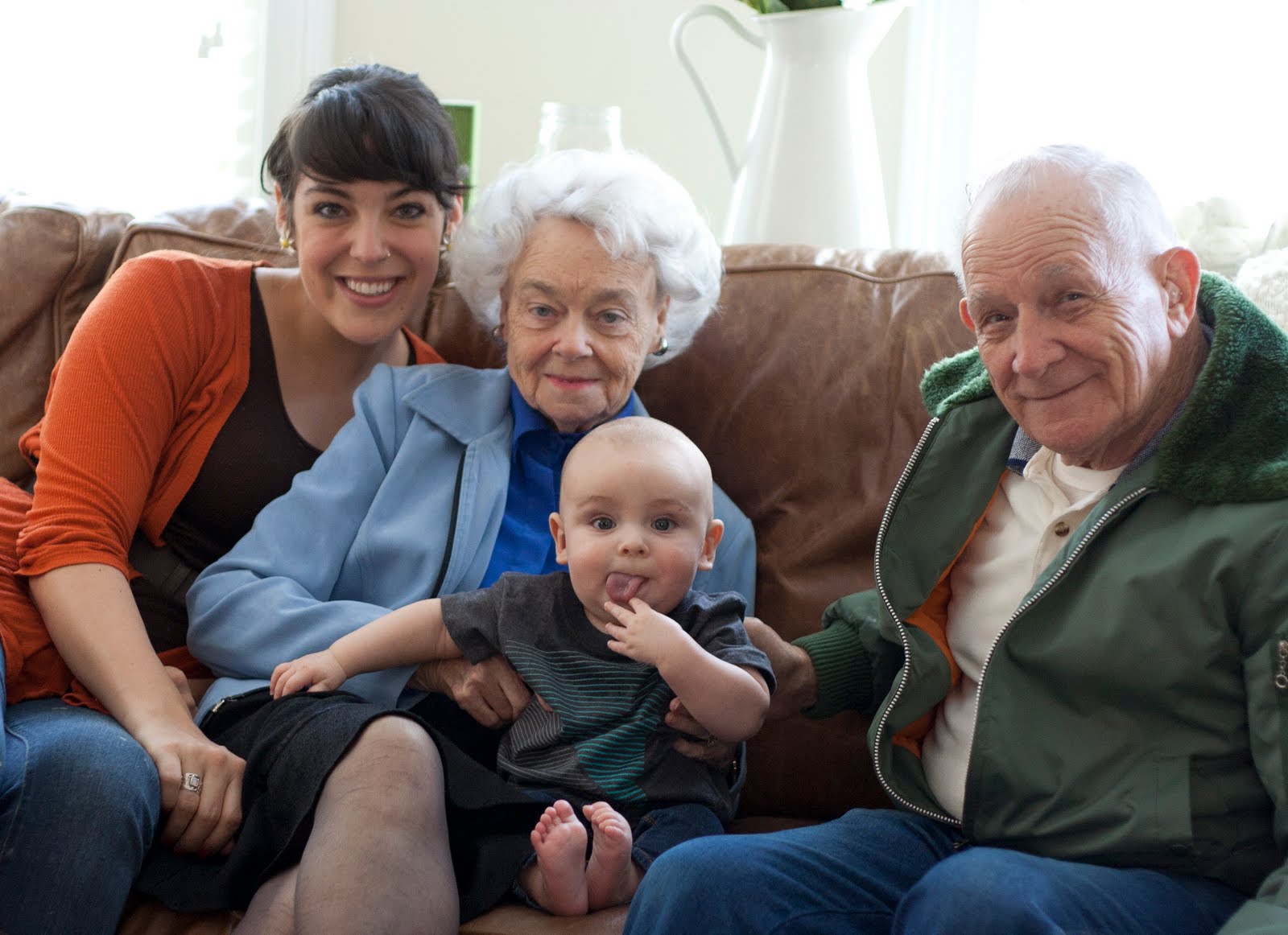 Grandparents and baby